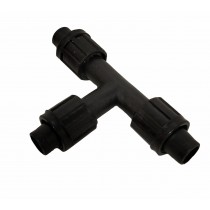 Тройник с поджимом для капельного полива